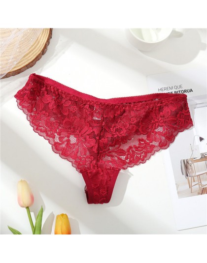 Seksowne koronkowe stringi kobiety stringi majtki kobiet niskiej talii T-z tyłu bielizna kobiece stringi sexy bielizna M L XL ka