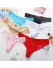Moda Sexy koronkowe majtki dla kobiet dziewczyn 2019 Hollow kobiet miękkie niskiej talii stringi majtki łuk majtki S M L XL XXL 