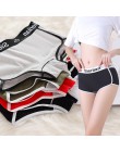 2 sztuk Fitness szorty damskie bielizna bawełniana majtki damskie majtki damskie bokserki szorty niekrępujące ruchów list moda