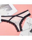2018 lato kobiety Sexy majtki koronkowe, damskie niskiej talii bawełniane krocza majtki przezroczysta bielizna stringi Ladys pur