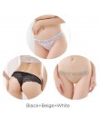 Moda Sexy koronkowe majtki dla kobiet dziewczyn 2019 Hollow kobiet miękkie niskiej talii stringi majtki łuk majtki S M L XL XXL 