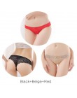 Moda Sexy koronkowe majtki dla kobiet dziewczyn 2019 Hollow kobiet miękkie niskiej talii stringi majtki łuk majtki S M L XL XXL 
