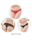 Moda Sexy koronkowe majtki dla kobiet dziewczyn 2019 Hollow kobiet miękkie niskiej talii stringi majtki łuk majtki S M L XL XXL 