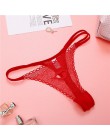 Moda Sexy koronkowe majtki dla kobiet dziewczyn 2019 Hollow kobiet miękkie niskiej talii stringi majtki łuk majtki S M L XL XXL 