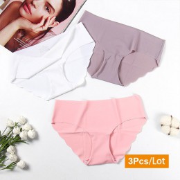 3 sztuk bez szwu majtki kobiety Sexy figi bielizna majtki komfort majtki dla dziewczynek damskie majtki bielizna oddychająca P00