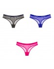 3 sztuk bielizna dla kobiety stringi stringi t-back kobiet bielizna kobieca seksowna siatka stringi sportowe t-back majtki dla k