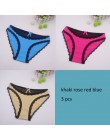 Moonflme 3 sztuk/partii New Arrival panie bielizna Sexy koronki bawełniane kobiety majtki typu figi ml XL 89227