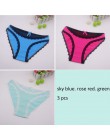 Moonflme 3 sztuk/partii New Arrival panie bielizna Sexy koronki bawełniane kobiety majtki typu figi ml XL 89227
