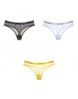 3 sztuk bielizna dla kobiety stringi stringi t-back kobiet bielizna kobieca seksowna siatka stringi sportowe t-back majtki dla k