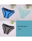Moonflme 3 sztuk/partii New Arrival panie bielizna Sexy koronki bawełniane kobiety majtki typu figi ml XL 89227