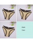 Moonflme 3 sztuk/partii New Arrival panie bielizna Sexy koronki bawełniane kobiety majtki typu figi ml XL 89227