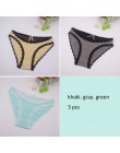 Moonflme 3 sztuk/partii New Arrival panie bielizna Sexy koronki bawełniane kobiety majtki typu figi ml XL 89227