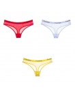 3 sztuk bielizna dla kobiety stringi stringi t-back kobiet bielizna kobieca seksowna siatka stringi sportowe t-back majtki dla k