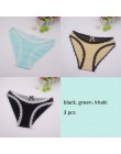 Moonflme 3 sztuk/partii New Arrival panie bielizna Sexy koronki bawełniane kobiety majtki typu figi ml XL 89227