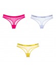 3 sztuk bielizna dla kobiety stringi stringi t-back kobiet bielizna kobieca seksowna siatka stringi sportowe t-back majtki dla k