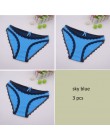 Moonflme 3 sztuk/partii New Arrival panie bielizna Sexy koronki bawełniane kobiety majtki typu figi ml XL 89227