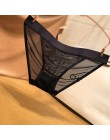 3 sztuk Ultra cienka siatka majtki dla kobiet kuszące bielizna Hollow Out bielizna damska kobiet calcinha Sexy majtki koronkowe 