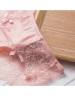 Majtki damskie seksowne koronkowe figi bezszwowe jedwabne damskie przezroczyste bikini bawełniany klin dla dziewczynek erotyczne