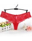 5 sztuk/partia kobiety G String stringi koronki Hollow niski wzrost majtki Sexy bielizna damska Tanga Plus Size stringi kalesony