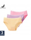 Prettywowgo 3 sztuk/partia New Arrival 2020 bielizna kobieca bawełniane majtki 8 jednolity kolor majtki Plus rozmiar M L XL XXL 