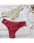 Kobiety bielizna bielizna Sexy bawełniane majtki dla kobiet stringi stringi stałe bezszwowe stringi majtki typu figi bielizna