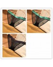 3 sztuk Ultra cienka siatka majtki dla kobiet kuszące bielizna Hollow Out bielizna damska kobiet calcinha Sexy majtki koronkowe 