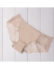 Majtki damskie seksowne koronkowe figi bezszwowe jedwabne damskie przezroczyste bikini bawełniany klin dla dziewczynek erotyczne