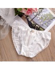 100% prawdziwe zdjęcia M L XL XXXL 3XL 5XL Plus rozmiar piękny śliczne Lolita Kawaii księżniczka Sexy koronkowe perły łuk majtki