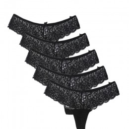 5 sztuk/partia kobiety G String stringi koronki Hollow niski wzrost majtki Sexy bielizna damska Tanga Plus Size stringi kalesony