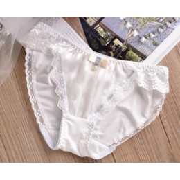 100% prawdziwe zdjęcia M L XL XXXL 3XL 5XL Plus rozmiar piękny śliczne Lolita Kawaii księżniczka Sexy koronkowe perły łuk majtki