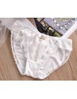 100% prawdziwe zdjęcia M L XL XXXL 3XL 5XL Plus rozmiar piękny śliczne Lolita Kawaii księżniczka Sexy koronkowe perły łuk majtki