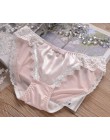 100% prawdziwe zdjęcia M L XL XXXL 3XL 5XL Plus rozmiar piękny śliczne Lolita Kawaii księżniczka Sexy koronkowe perły łuk majtki