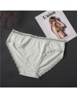 Śliczne serce Sexy bawełniane majtki bielizna damska kalesony dla kobiet koronkowe majtki bielizna 8 siatka w jednolitym kolorze