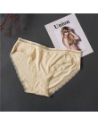 Śliczne serce Sexy bawełniane majtki bielizna damska kalesony dla kobiet koronkowe majtki bielizna 8 siatka w jednolitym kolorze