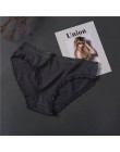 Śliczne serce Sexy bawełniane majtki bielizna damska kalesony dla kobiet koronkowe majtki bielizna 8 siatka w jednolitym kolorze