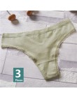 Kobiety bielizna bielizna Sexy bawełniane majtki dla kobiet stringi stringi stałe bezszwowe stringi majtki typu figi bielizna