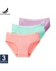 Prettywowgo 3 sztuk/partia New Arrival 2020 bielizna kobieca bawełniane majtki 8 jednolity kolor majtki Plus rozmiar M L XL XXL 