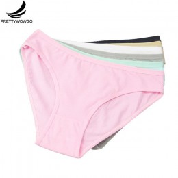 Prettywowgo 6 sztuk/partia New Arrival 2020 dobrej jakości bielizna damska solidna kolorowa bawełniana śliczne wycięte majteczki