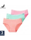 Prettywowgo 3 sztuk/partia New Arrival 2020 bielizna kobieca bawełniane majtki 8 jednolity kolor majtki Plus rozmiar M L XL XXL 