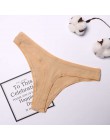 Gorąca sprzedaż 2019 bezszwowe stringi damskie 11 kolorów niski wzrost G String bezszwowe majtki bielizna XL XXL XXL