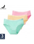 Prettywowgo 3 sztuk/partia New Arrival 2020 bielizna kobieca bawełniane majtki 8 jednolity kolor majtki Plus rozmiar M L XL XXL 