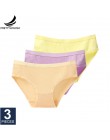 Prettywowgo 3 sztuk/partia New Arrival 2020 bielizna kobieca bawełniane majtki 8 jednolity kolor majtki Plus rozmiar M L XL XXL 