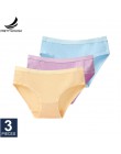 Prettywowgo 3 sztuk/partia New Arrival 2020 bielizna kobieca bawełniane majtki 8 jednolity kolor majtki Plus rozmiar M L XL XXL 