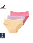 Prettywowgo 3 sztuk/partia New Arrival 2020 bielizna kobieca bawełniane majtki 8 jednolity kolor majtki Plus rozmiar M L XL XXL 