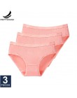 Prettywowgo 3 sztuk/partia New Arrival 2020 bielizna kobieca bawełniane majtki 8 jednolity kolor majtki Plus rozmiar M L XL XXL 