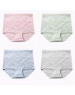 LANGSHA nowy 4 sztuk/partia wysokiej talii majtki damskie odchudzanie bawełniane majtki Body Shapers bielizna Lady Sexy koronkow