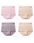LANGSHA nowy 4 sztuk/partia wysokiej talii majtki damskie odchudzanie bawełniane majtki Body Shapers bielizna Lady Sexy koronkow