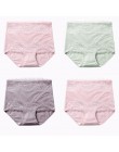 LANGSHA nowy 4 sztuk/partia wysokiej talii majtki damskie odchudzanie bawełniane majtki Body Shapers bielizna Lady Sexy koronkow