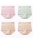 LANGSHA nowy 4 sztuk/partia wysokiej talii majtki damskie odchudzanie bawełniane majtki Body Shapers bielizna Lady Sexy koronkow
