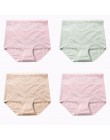 LANGSHA nowy 4 sztuk/partia wysokiej talii majtki damskie odchudzanie bawełniane majtki Body Shapers bielizna Lady Sexy koronkow